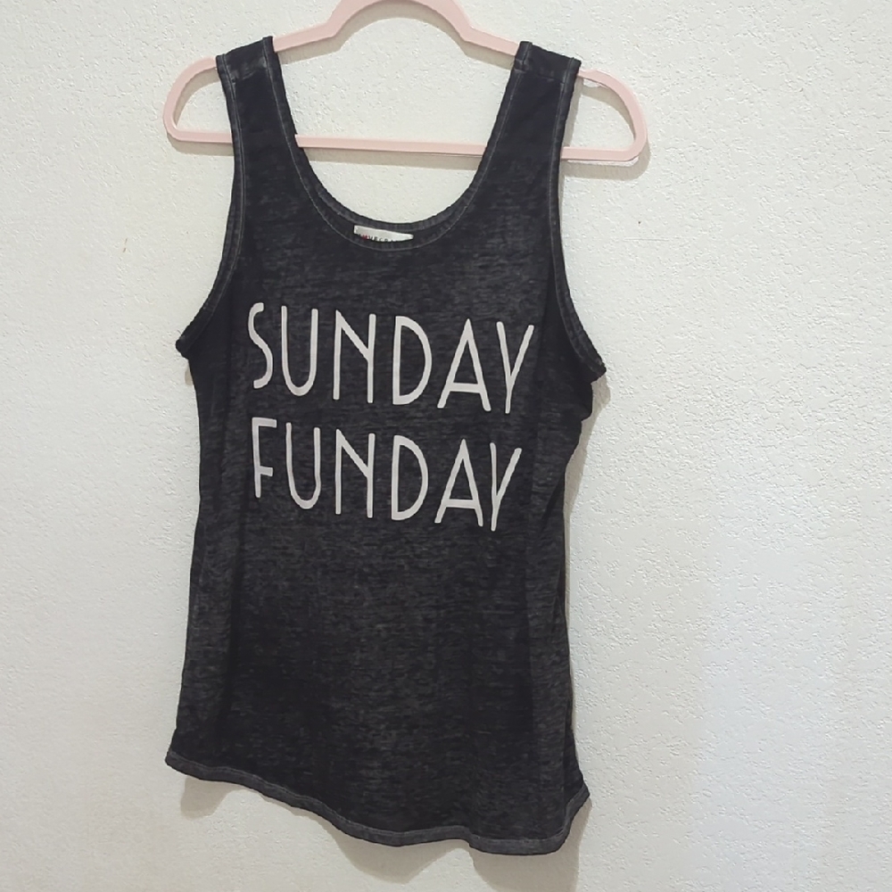 Women's Black 'Sunday Funday' Tank Top
